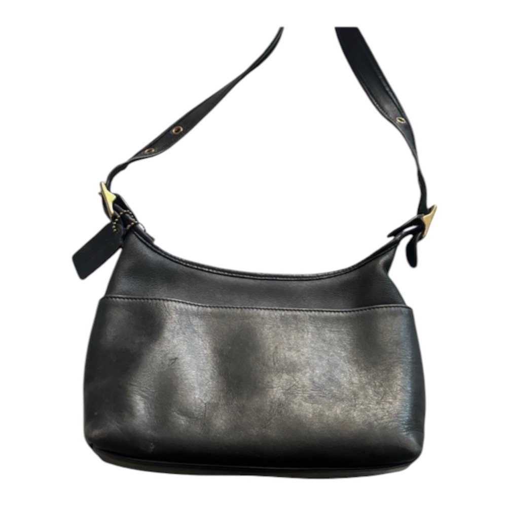Vintage Coach Legacy Crossbody Bag In Black (#9136) Genuine Leather - Picture 4 of 6
